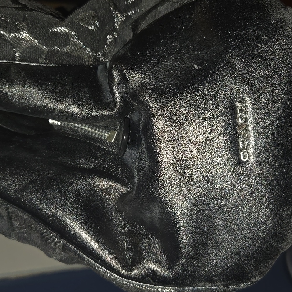 Coach Black Leopard Print Purse - Picture 4 of 11